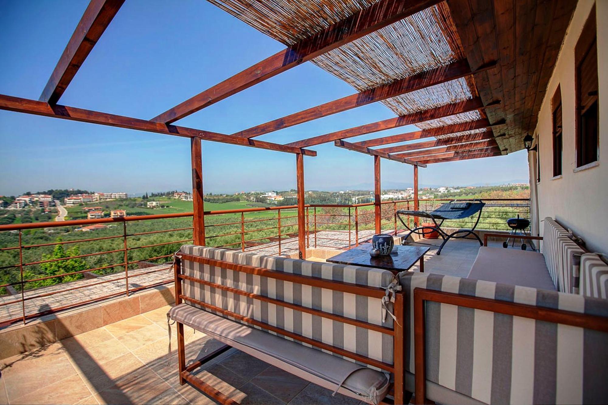Villa Laskari Sea View Неа Мудания Екстериор снимка